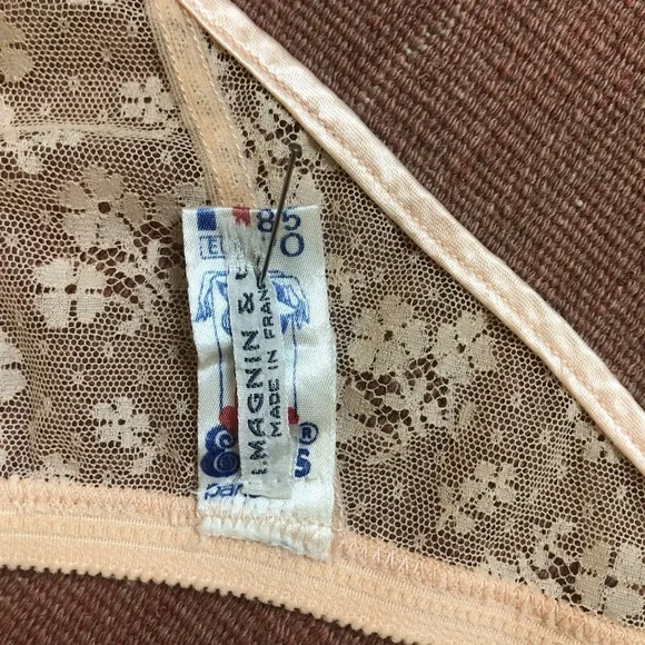 VINTAGE EYRS PARIS LACE BRA MADE IN FRANCE I. MAGNIN & CO ERES - Picture 8 of 10